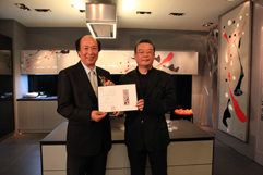 The company founder Zeng Ming-Jing and Professor Lee Sun-Don