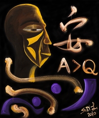 Title: Awakening Equation / Ease A>Q , 2010, Oil on Canvas, 60.5x72.5cm(20F)