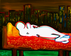 題名：紅塵系列╱人生1, 2008年, 油彩．壓克力•畫布, 91x72.5cm (30F)